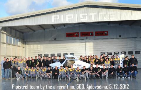 500 samolot Pipistrel wyprodukowany